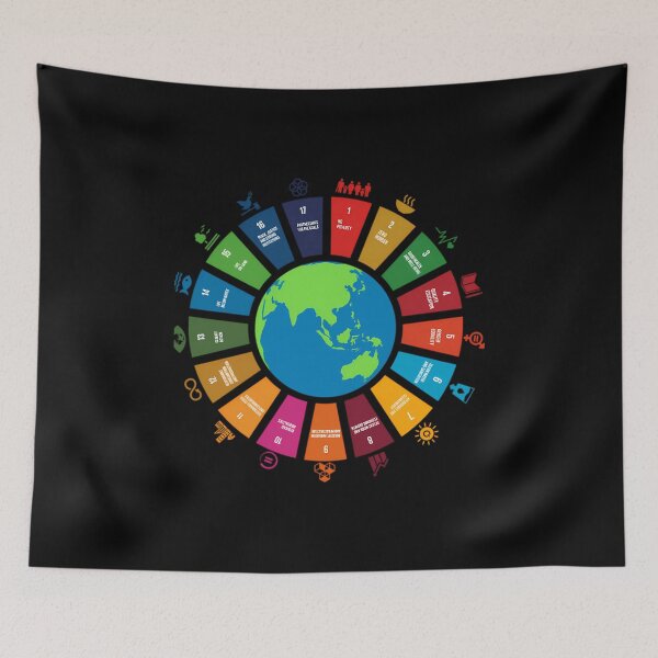 Item preview, Un Sdgs  Un Global Goals Logo  United Nations Sustainable Development Goals 2030 Sticker designed and sold by JonasKroger9.