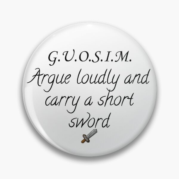 Item preview, Redwall Guosim Argue Loudly and Carry a Short Sword designed and sold by BullyInTheAlly.