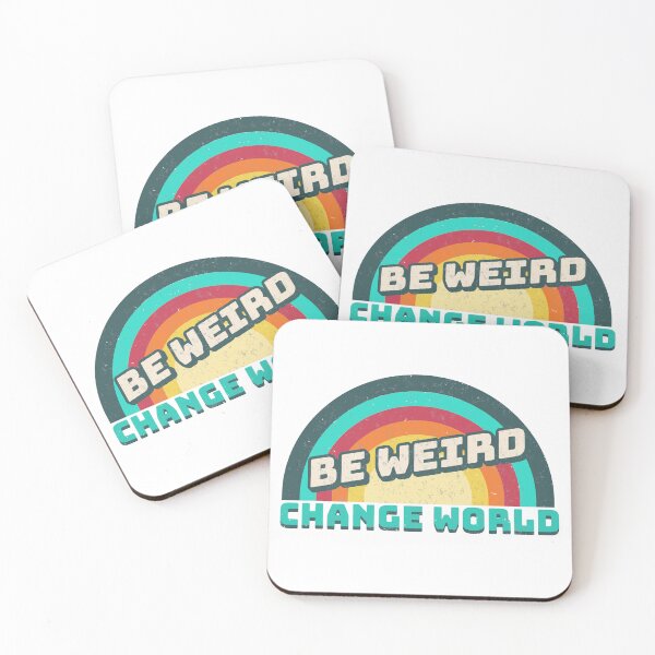 Item preview, Be Weird Change World Retro 60s & 70s Groovy designed and sold by CyberWindow.