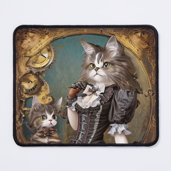 Item preview, Adorable steampunk cat mom designed and sold by Astralia.