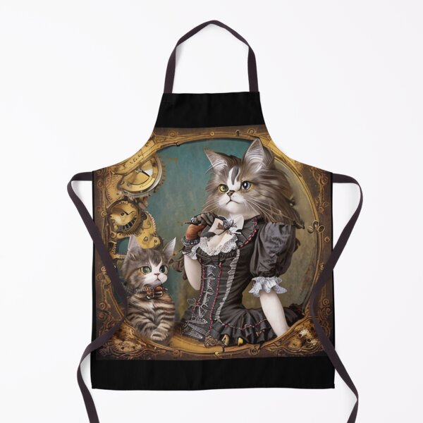 Item preview, Adorable steampunk cat mom designed and sold by Astralia.