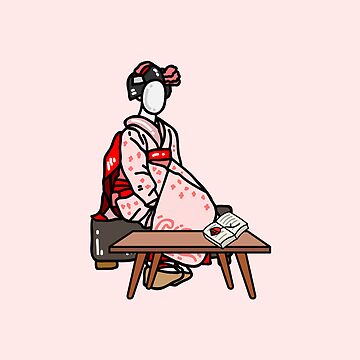 Aperçu de l'œuvre Geisha avec un livre de Lapetiteredac