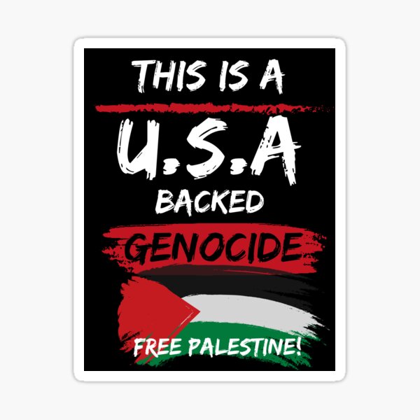 Item preview, Steht für Gerechtigkeit ein: Befreit Palästina von der Unterdrückung #Gaza Meme - Dies ist ein von den USA unterstützter Völkermord - Befreit Palästina designed and sold by Earth Nature Creations.