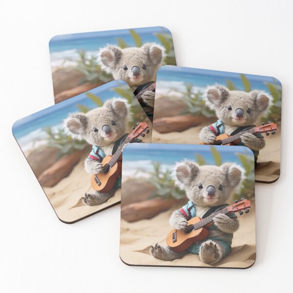 Item preview, Baby koala Guitarist in summer designed and sold by Artbellachi.