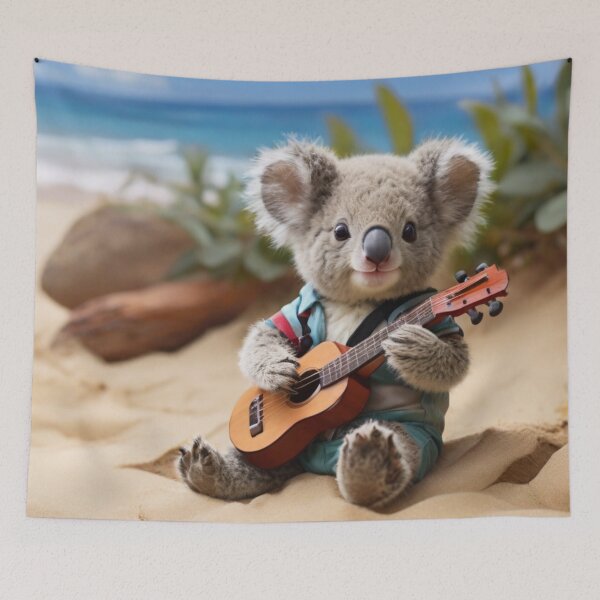 Item preview, Baby koala Guitarist in summer designed and sold by Artbellachi.