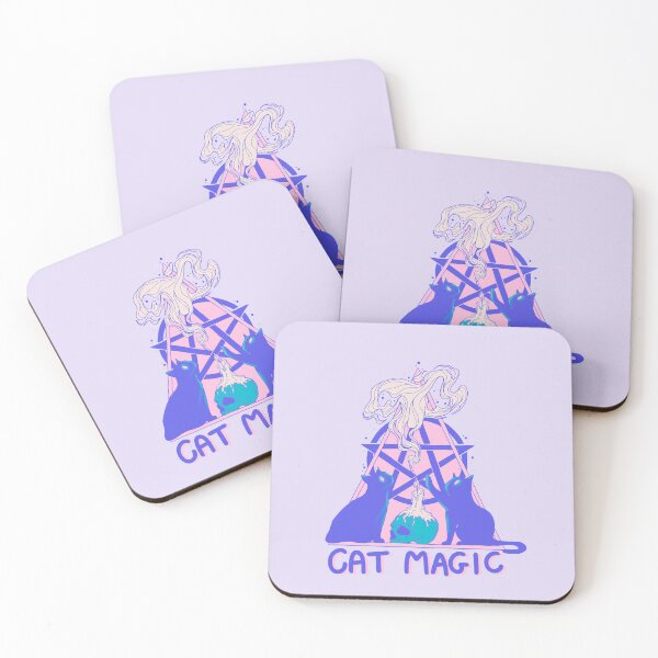 Item preview, Cute Cats with Pentagram - Cat Magic Fantasy Art designed and sold by Jess.a.creates.