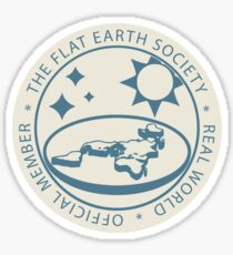 Flat Earth Society Official Member Sticker