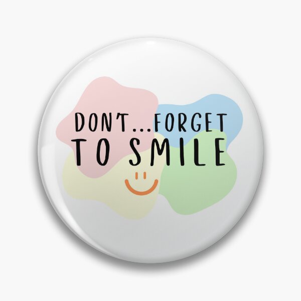 Item preview, Don't forget to smile :) designed and sold by Lemon-Monday.