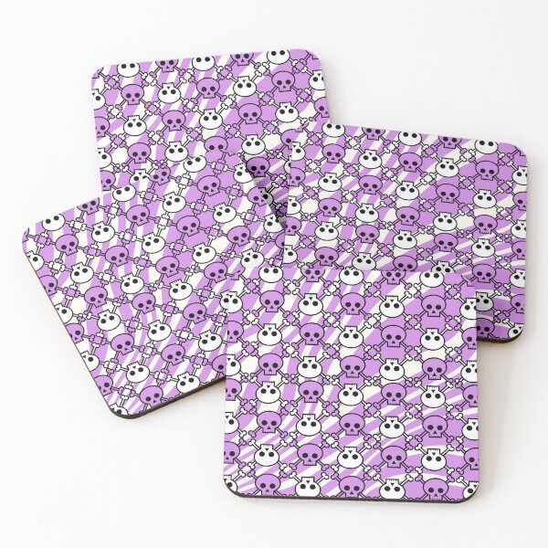 Item preview, Purple Skull Pattern designed and sold by DistractedDraws.