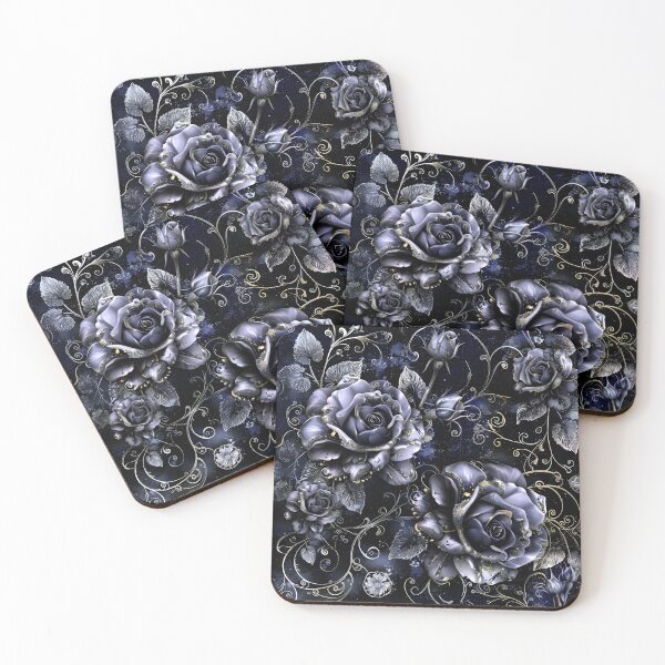 Item preview, intricate floral design with filigree and indigo designed and sold by dcrc.