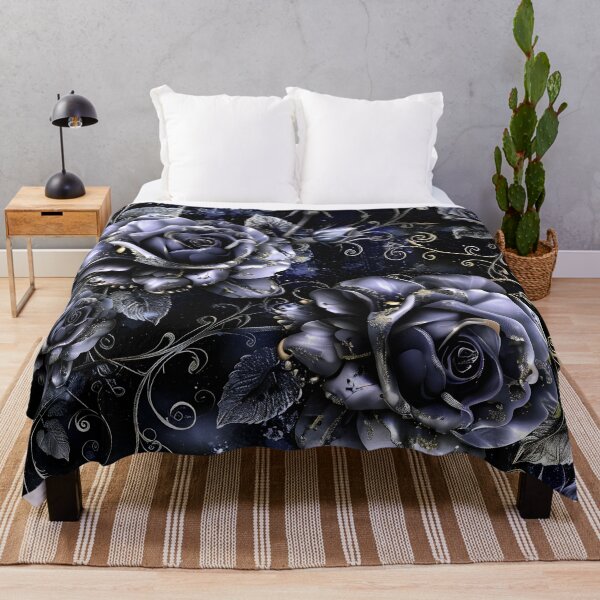 Artikelvorschau, aufwendiges florales Design mit Filigran und Indigo entworfen und verkauft von dcrc.