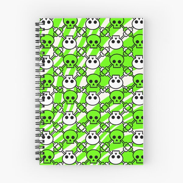 Item preview, Green Skull Pattern designed and sold by DistractedDraws.