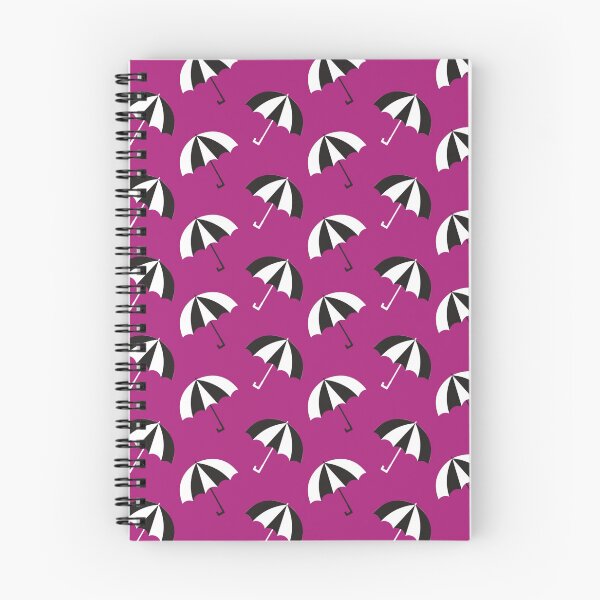 Aperçu de l'œuvre Parapluies N&B (violet) créée et vendue par DistractedDraws.