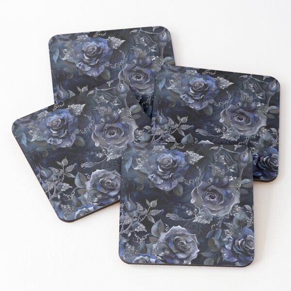 Item preview, intricate floral design with filigree and indigo designed and sold by dcrc.