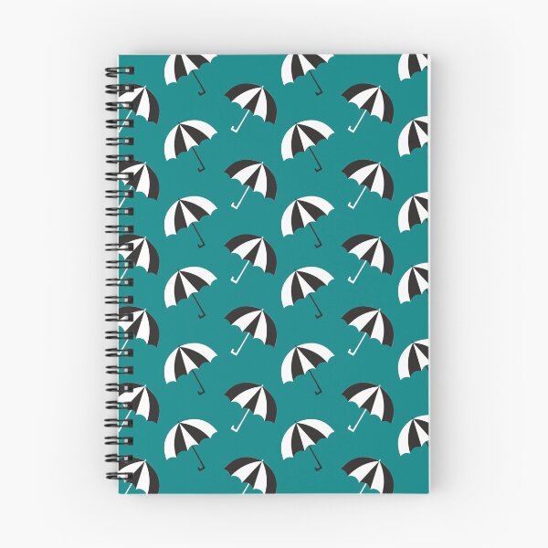 Item preview, B&W Umbrellas (teal) designed and sold by DistractedDraws.