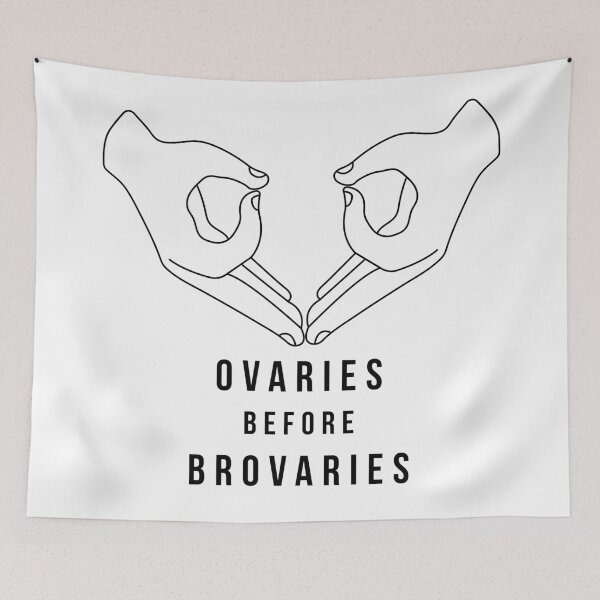 Item preview, Ovaries Before Brovaries designed and sold by midwifesmarket.