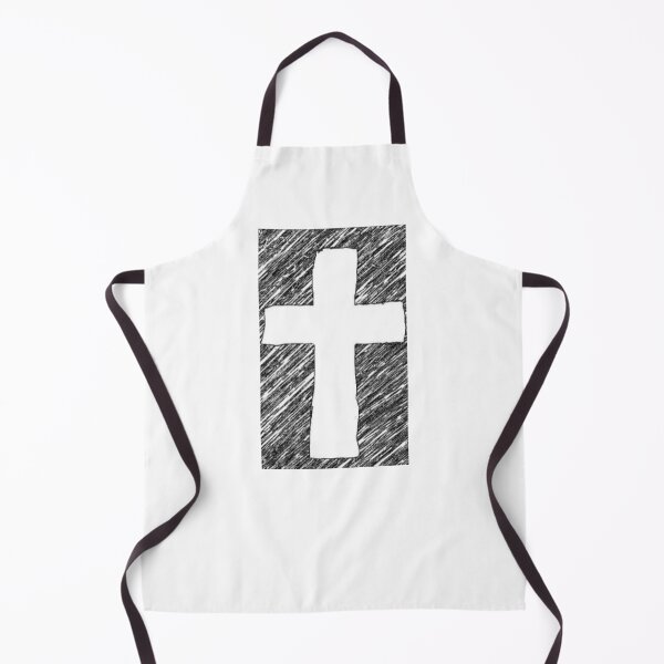 Item preview, Unit 713 White-Out Sketch Cross designed and sold by Unit713-Shop.