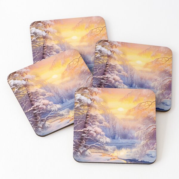 Item preview, Winter wonderland golden hour light designed and sold by Art by Lilia.