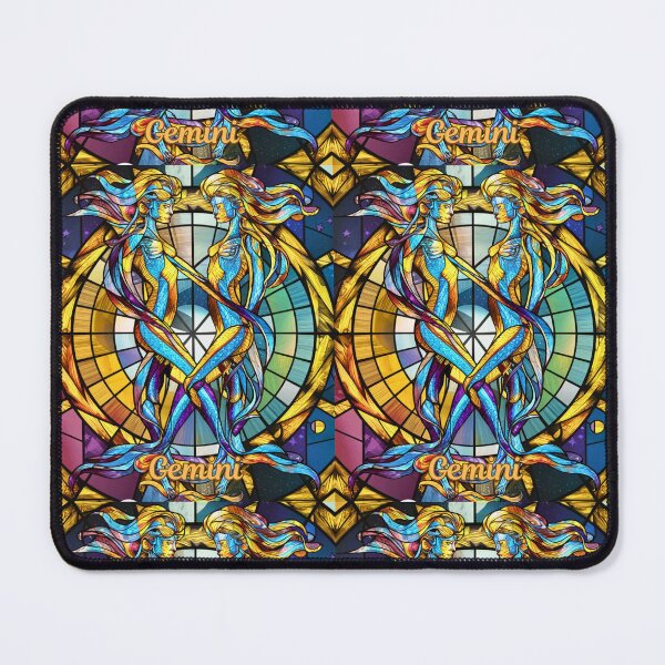 Item preview, Gemini Zodiac, stained glass designed and sold by ZodiacWonders.
