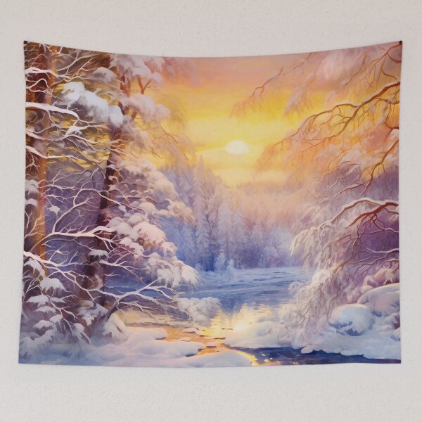 Item preview, Winter wonderland golden hour light designed and sold by Art by Lilia.