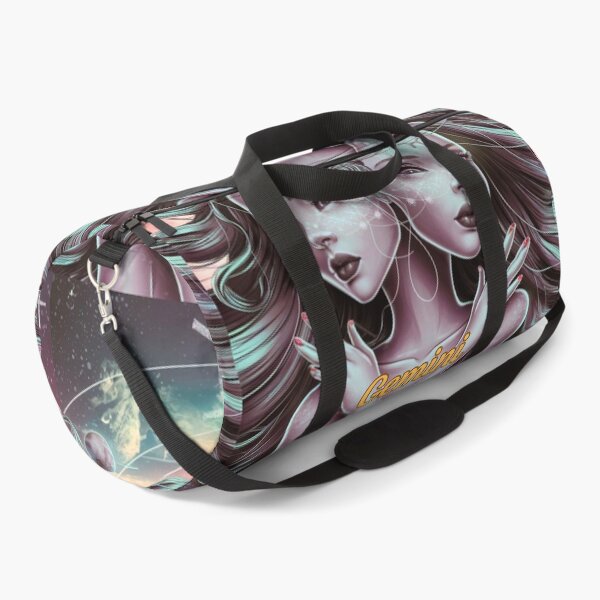 Item preview, Gemini Zodiac, whimsical gemini, gemini girl, cosmic girl, cyberpunk girl designed and sold by ZodiacWonders.