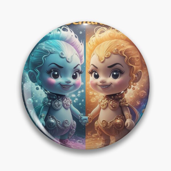 Item preview, Gemini Zodiac, whimsical gemini designed and sold by ZodiacWonders.