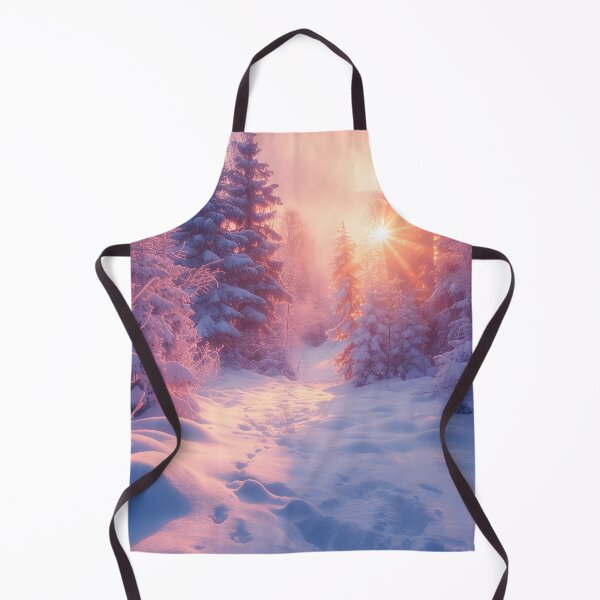 Item preview, Winter wonderland sunset light in the woods designed and sold by Art by Lilia.