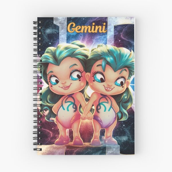 Item preview, Gemini Zodiac, whimsical gemini designed and sold by ZodiacWonders.