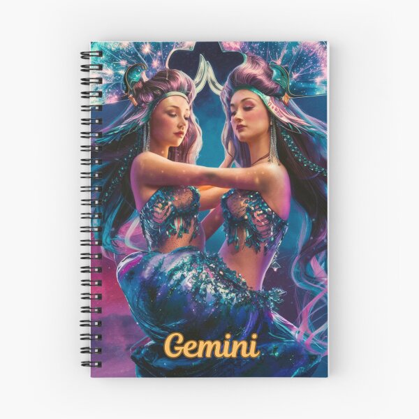 Item preview, Gemini Zodiac, whimsical gemini, gemini girl, cosmic girl designed and sold by ZodiacWonders.