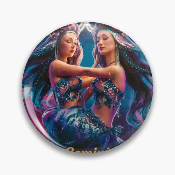 Item preview, Gemini Zodiac, whimsical gemini, gemini girl, cosmic girl designed and sold by ZodiacWonders.