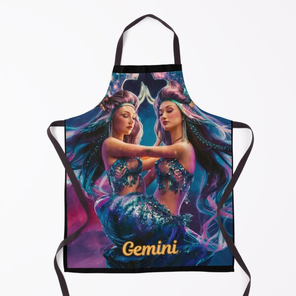 Item preview, Gemini Zodiac, whimsical gemini, gemini girl, cosmic girl designed and sold by ZodiacWonders.