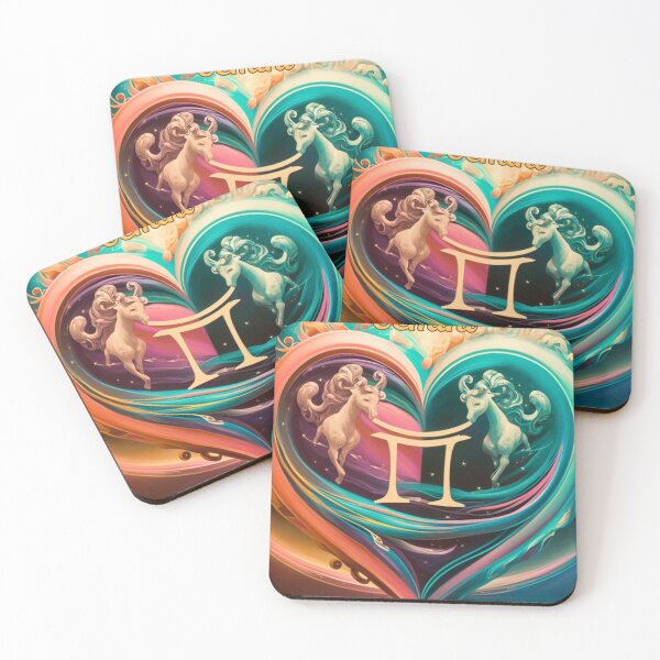 Item preview, Gemini Zodiac, heart shape designed and sold by ZodiacWonders.