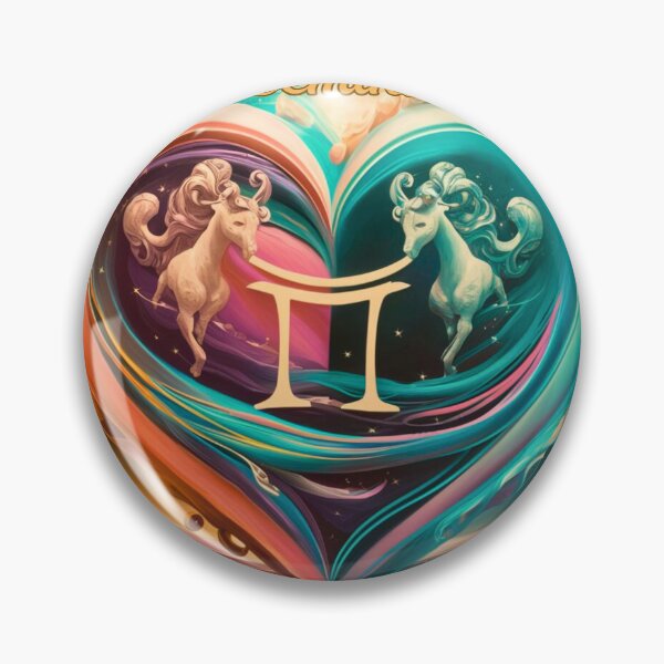 Item preview, Gemini Zodiac, heart shape designed and sold by ZodiacWonders.