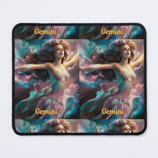 Item preview, Gemini Zodiac, whimsical gemini, gemini girl, cosmic girl designed and sold by ZodiacWonders.