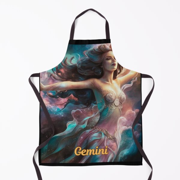 Item preview, Gemini Zodiac, whimsical gemini, gemini girl, cosmic girl designed and sold by ZodiacWonders.