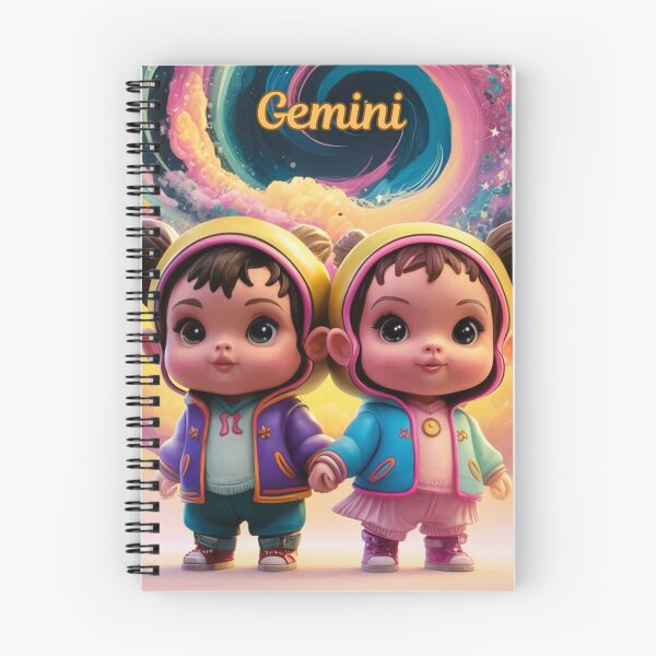 Item preview, Gemini Zodiac, whimsical gemini designed and sold by ZodiacWonders.