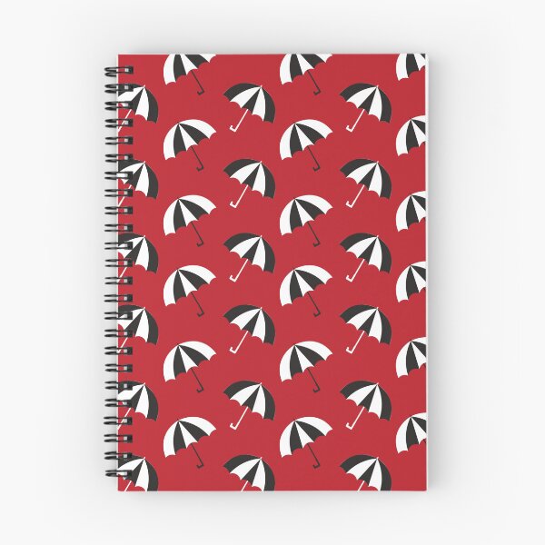 Item preview, B&W Umbrellas (red) designed and sold by DistractedDraws.