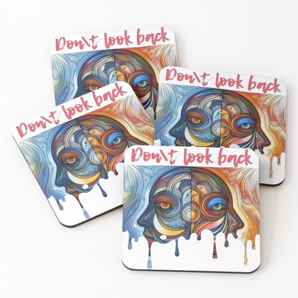 Item preview, Color Drawing of two side faces facing back to back designed and sold by MigWhimsy.