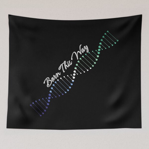Item preview, Gay MLM Pride Flag DNA, MLM Born This Way Pride Design designed and sold by Travelslightly.