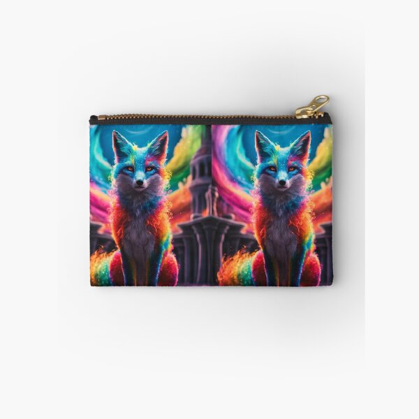 Item preview, Fox Portrait. colorful fox, rainbow fox designed and sold by FoxVibes.