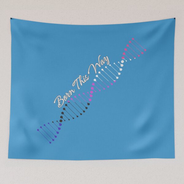 Item preview, Genderfluid Pride Flag DNA, Genderfluid Born This Way Pride Design designed and sold by Travelslightly.