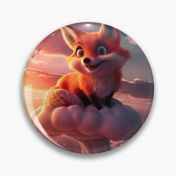 Item preview, Fox Portrait. fox on clouds designed and sold by FoxVibes.