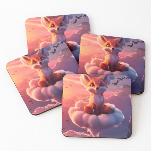 Item preview, Fox Portrait. fox on clouds designed and sold by FoxVibes.