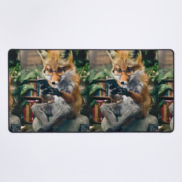 Item preview, Fox Portrait. fox using smartphone designed and sold by FoxVibes.