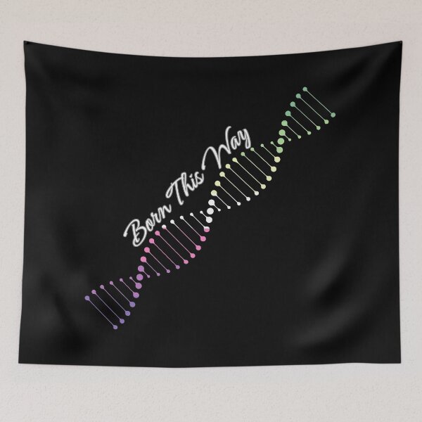 Item preview, Genderfae Pride Flag DNA, Genderdoe Born This Way Pride Design, fae faer genderfaunet  designed and sold by Travelslightly.