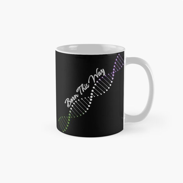 Artikelvorschau, Genderqueer Pride Flag DNA, Genderqueer Born This Way Pride Design entworfen und verkauft von Travelslightly.