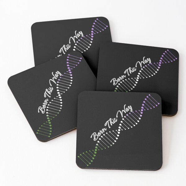 Item preview, Genderqueer Pride Flag DNA, Genderqueer Born This Way Pride Design designed and sold by Travelslightly.