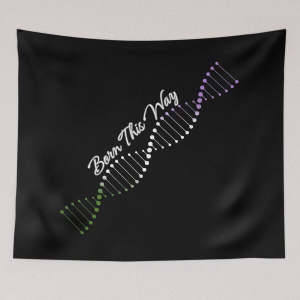 Item preview, Genderqueer Pride Flag DNA, Genderqueer Born This Way Pride Design designed and sold by Travelslightly.
