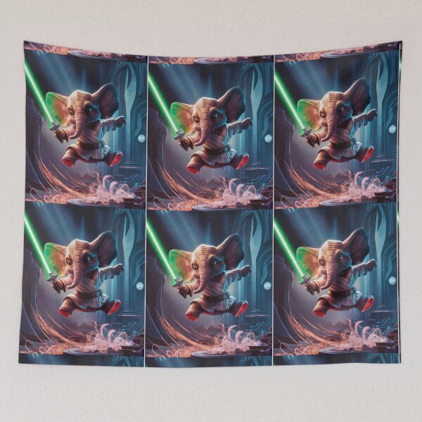 Item preview, Elephant Portrait. elephant light saber designed and sold by ElephantVibes.