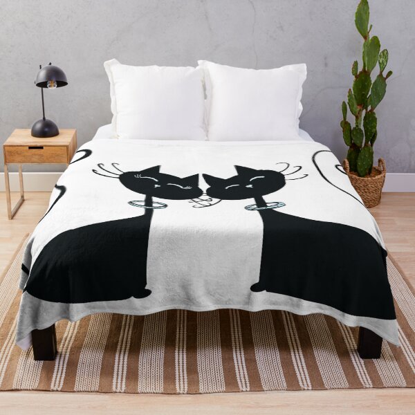 Item preview, Cosmic Cats in Love - Black designed and sold by ArtbyMikkiC.
